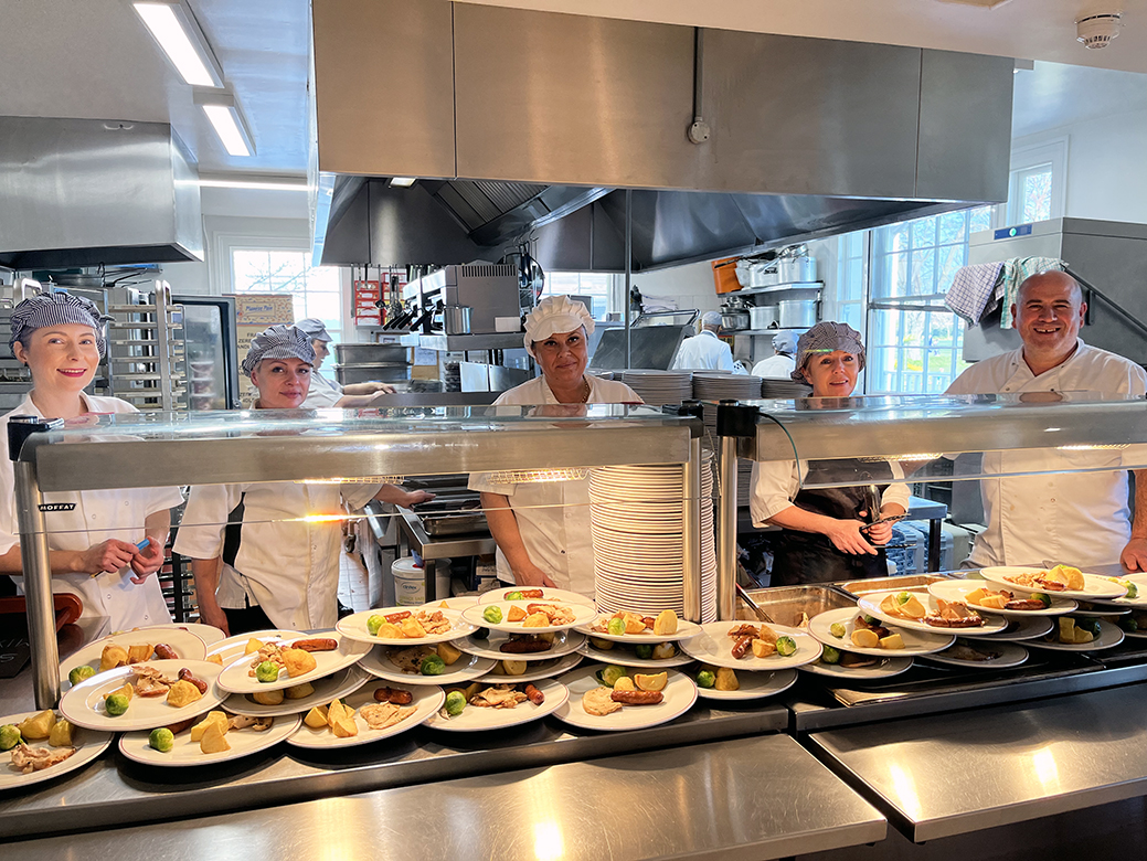 Josef and the Kitchen staff