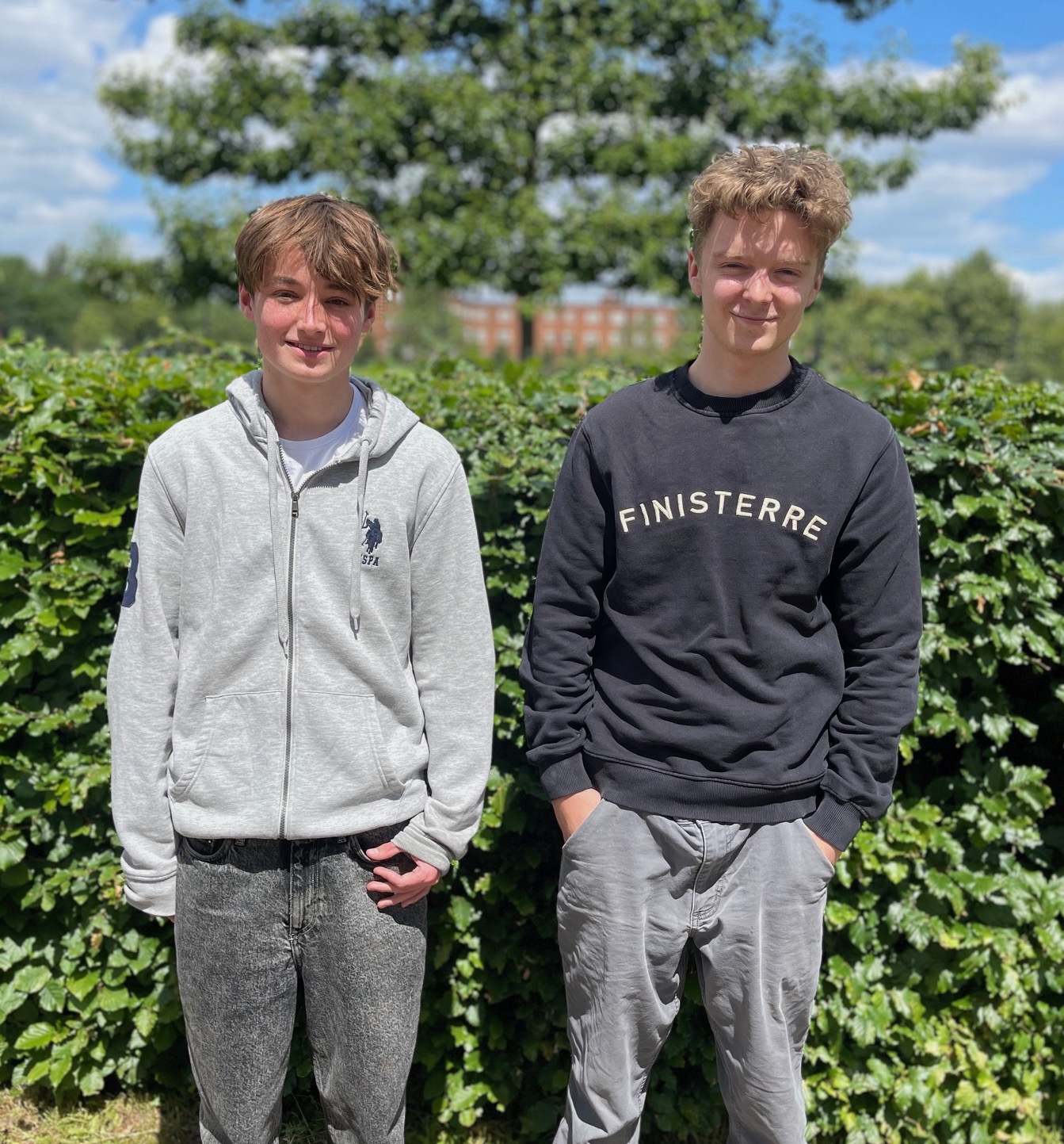 Essay Prize Winners, Thomas and Sammy