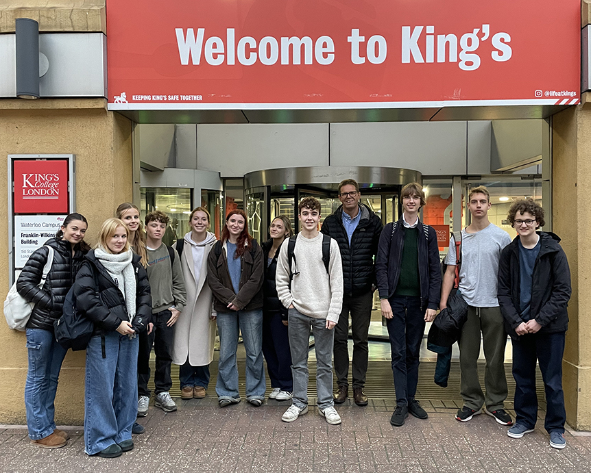Kings College trip A level group