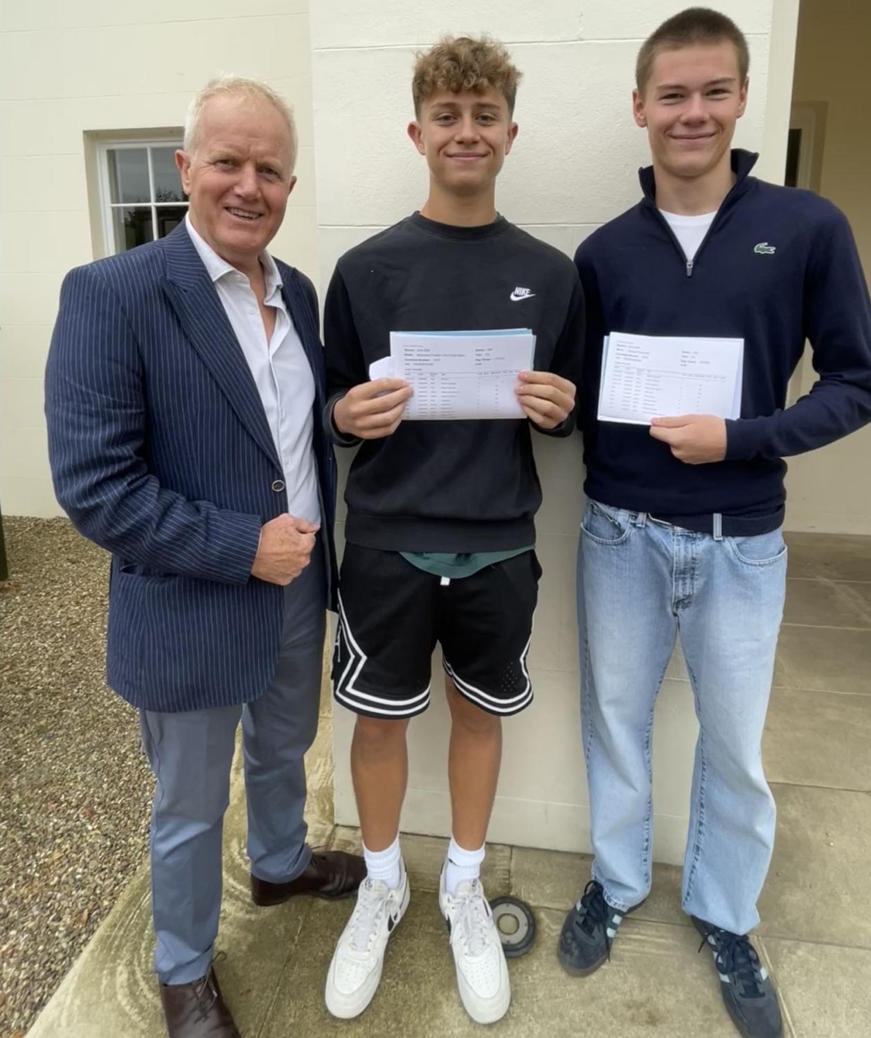 George and Max with the Headmaster