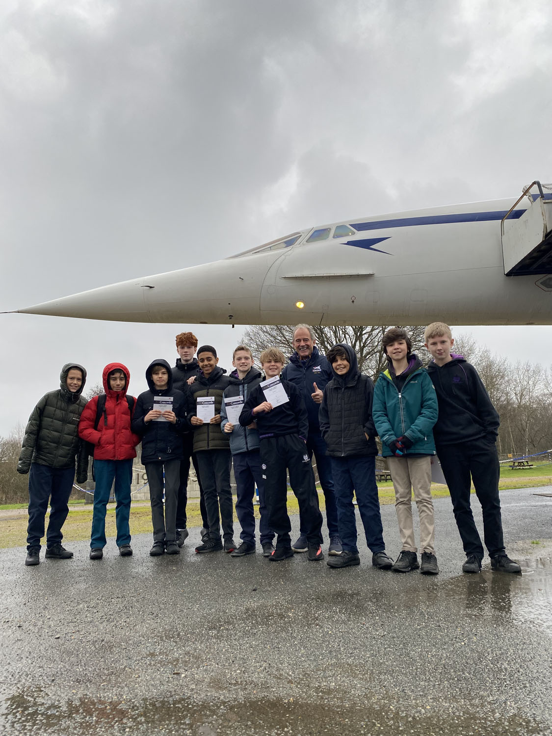 Captain john and Concorde nose