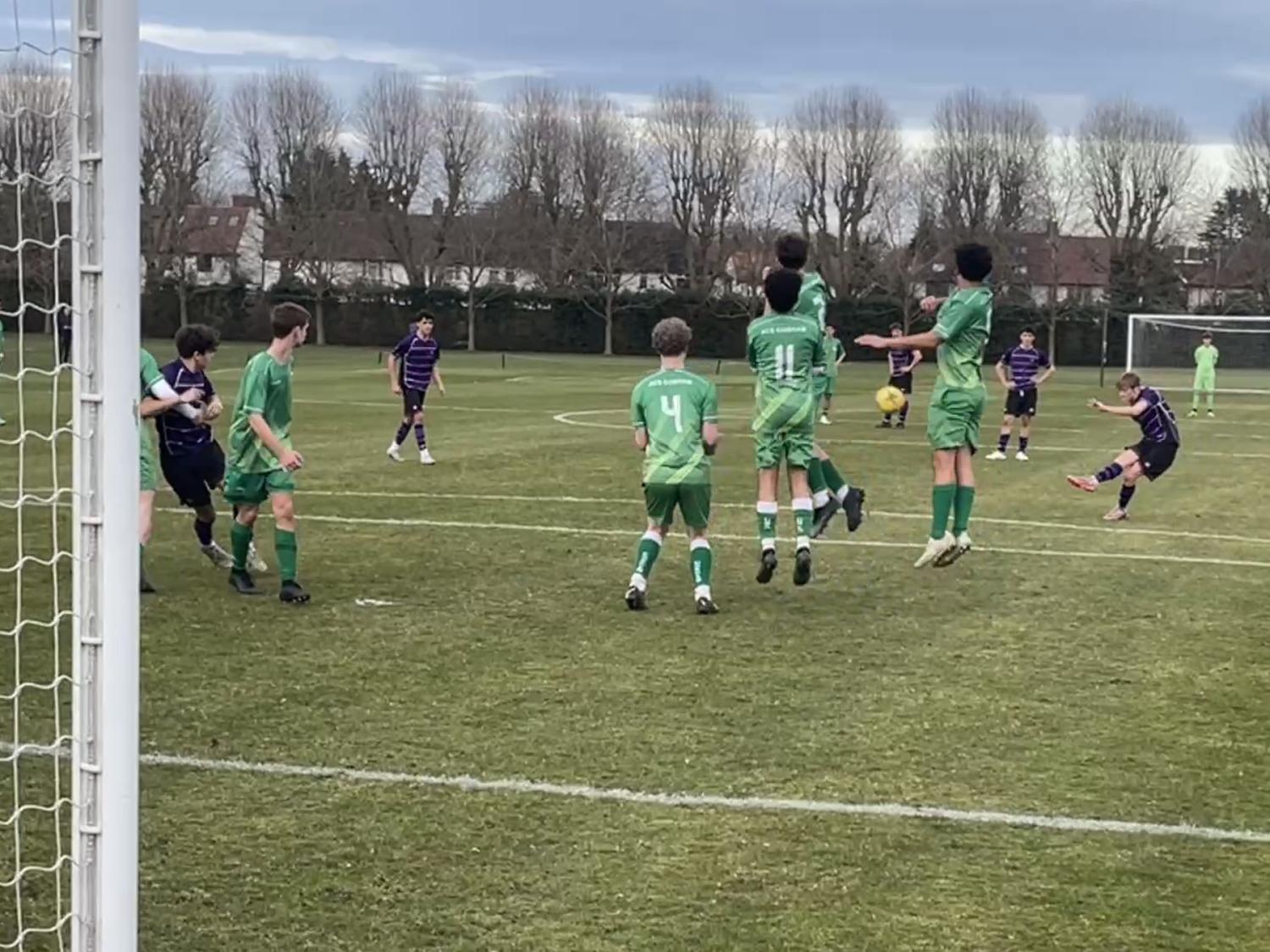 Second half free kick