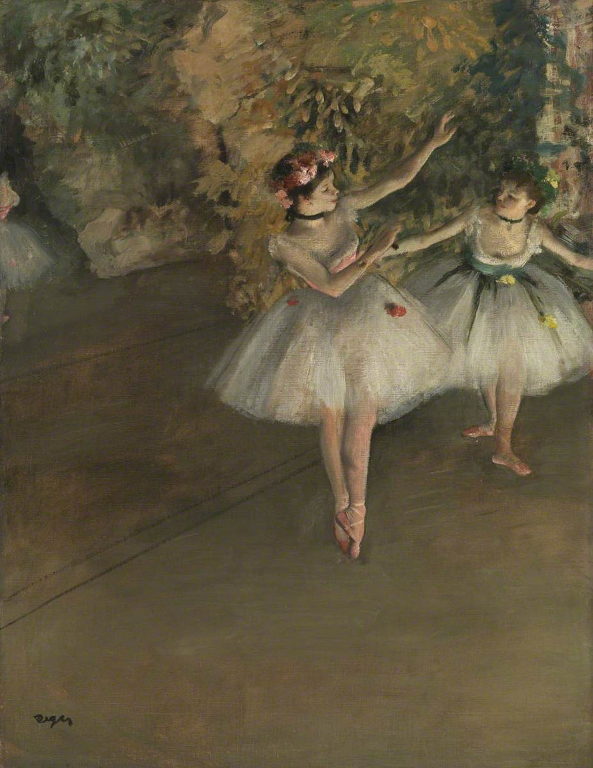 Degas two Dancers on a Stage
