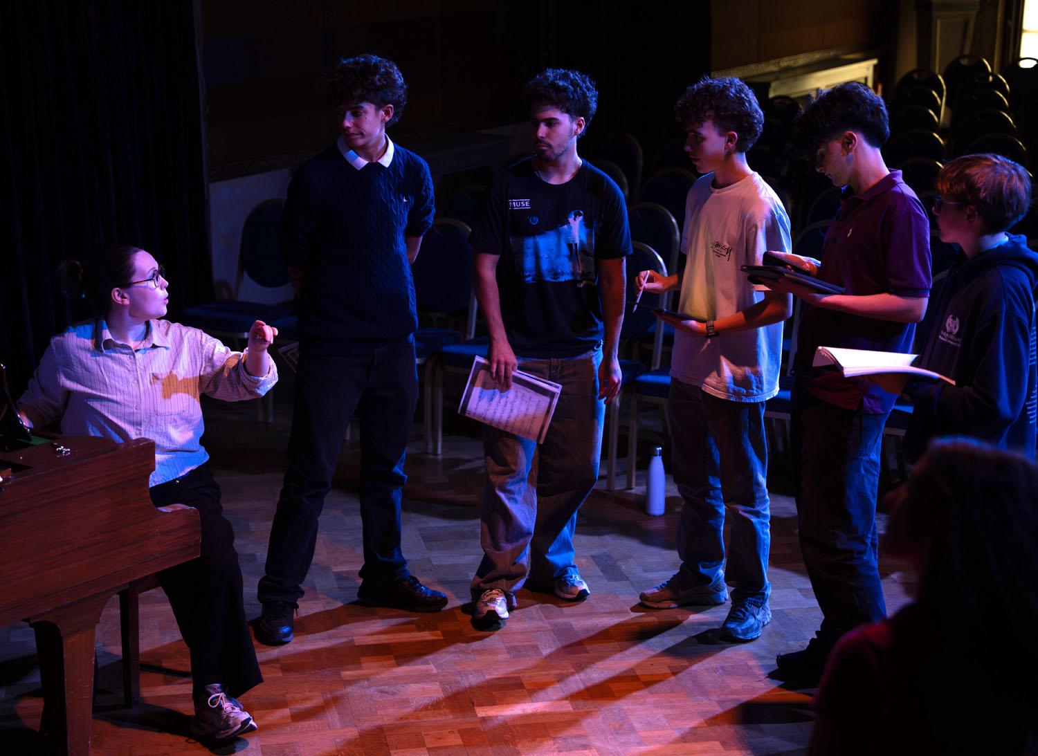 LES MIS rehearsal