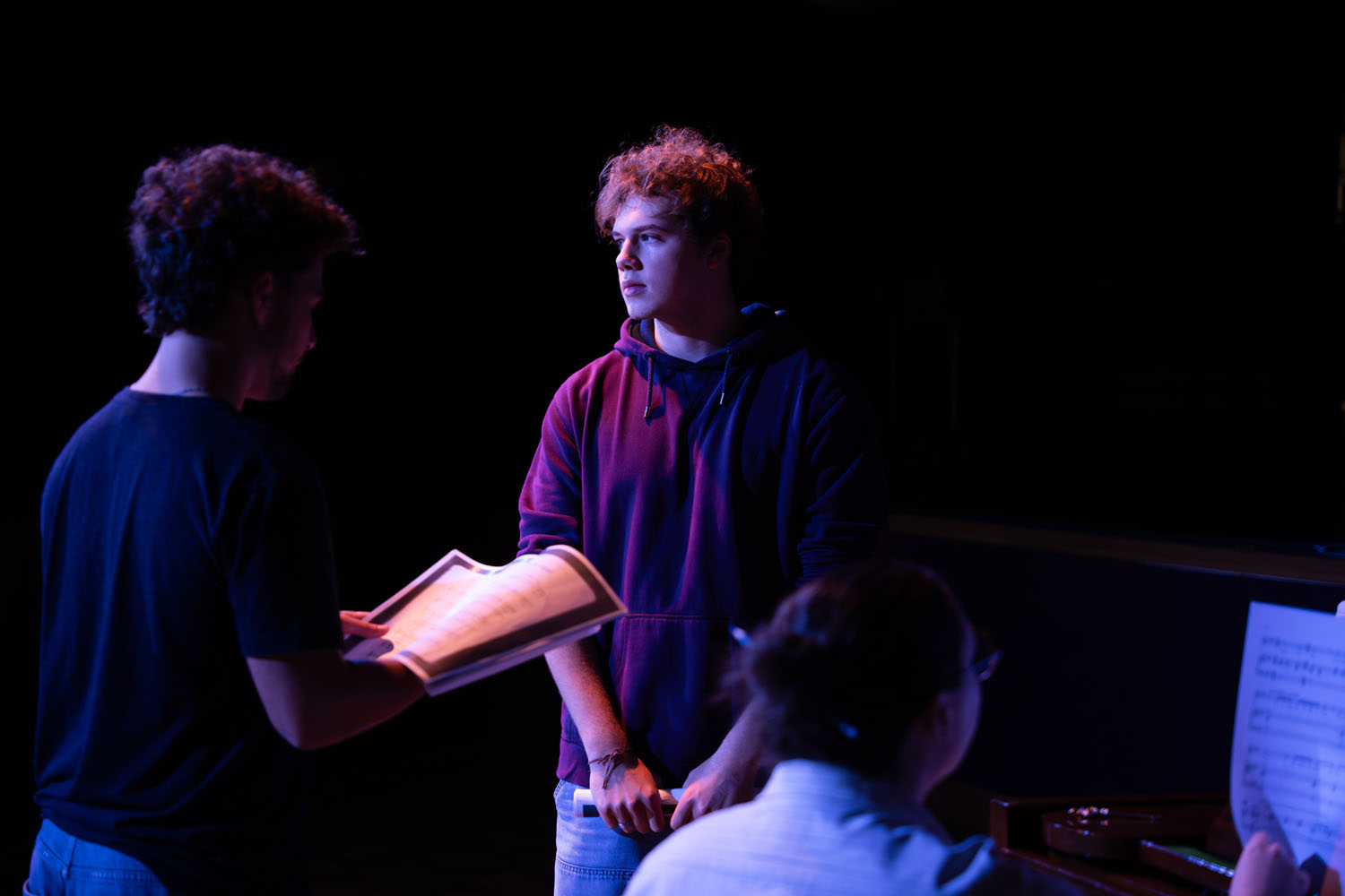 Jamie in rehearsal
