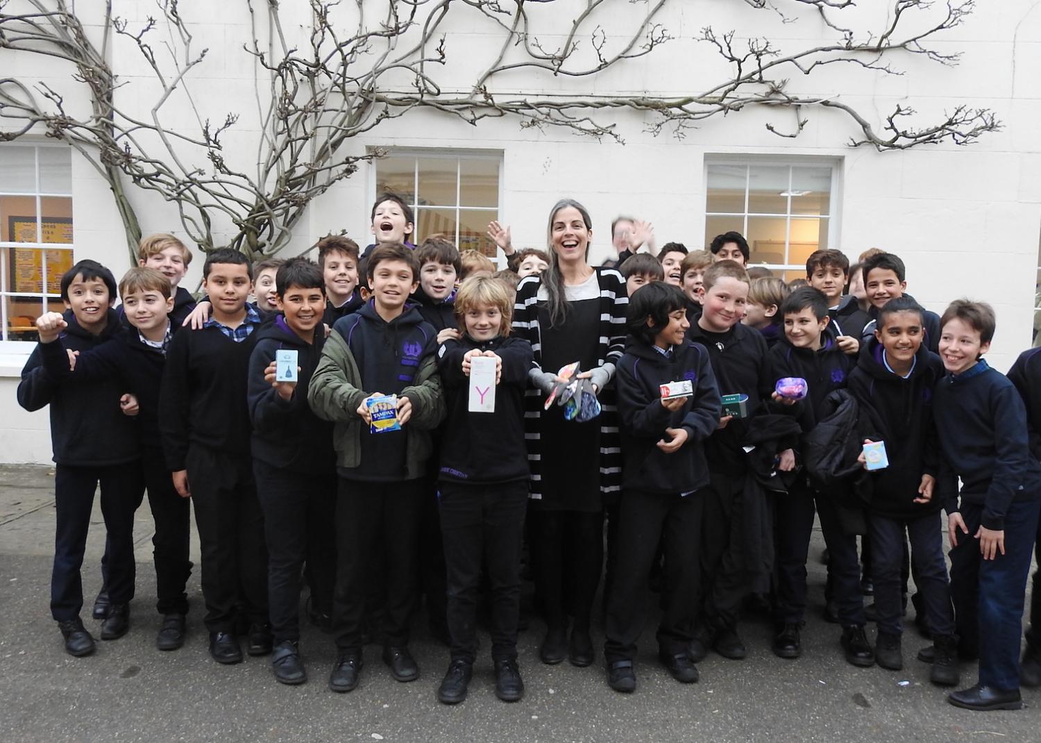 11s boys with Amy Forbes-Robertson