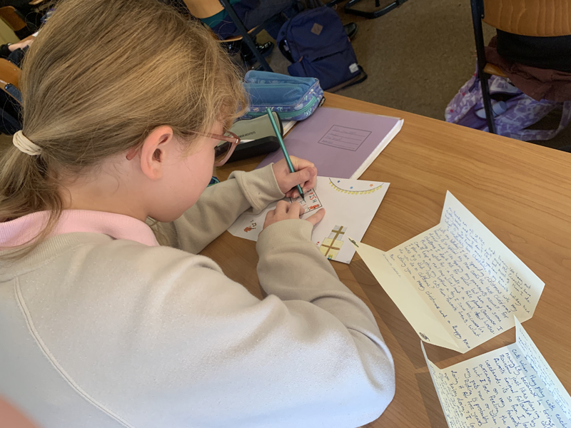 writing letters