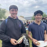 Harrodian 15s at GCSE post Exam barbecue