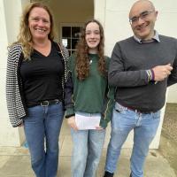Georgia with her Parents