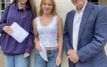 Mr Hooke with GCSE Students